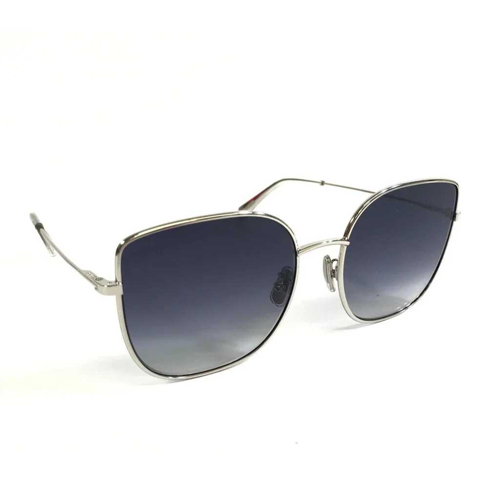Celine Sunglasses CL40174U 16W Silver Cat Eye Frames w Gradient Dark Gray Lenses